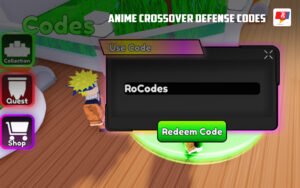 Anime Crossover Defense codes for February 2025