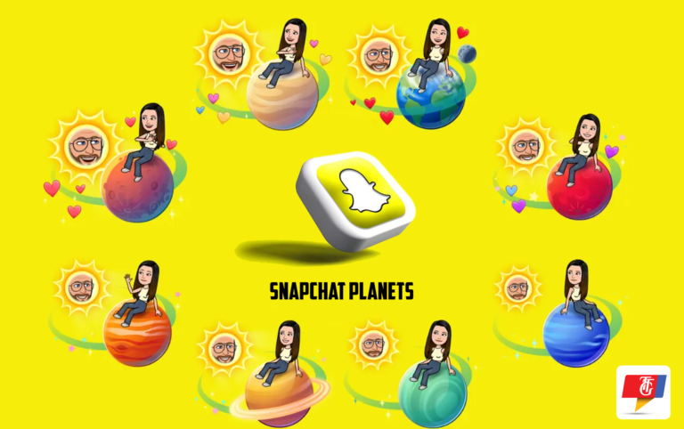llustration of Snapchat Planets Order, showing the Snapchat Best Friend Planets ranked from Mercury to Neptune based on interaction.
