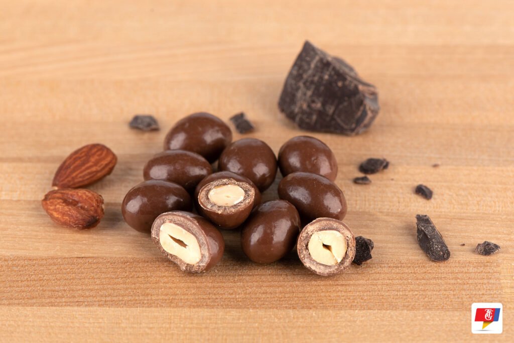 Dark Chocolate-Covered Almonds -Healthy Snacks for Movie 