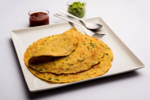 5 Protein Breakfasts to Start Your Day-Chickpea Flour Pancakes (Besan Chilla)